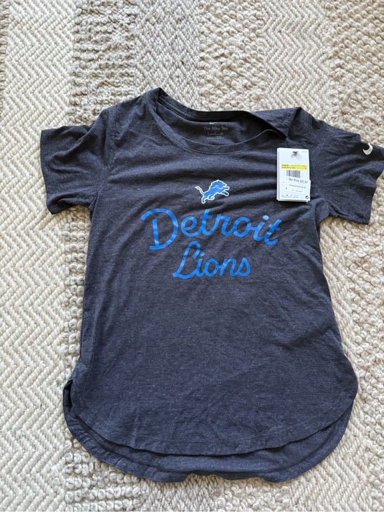 Nike Tops - Nike Detroit Lions Short-Sleeve Tee with Blue Script small nwt nfl apparel small